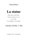 Cтатуя (La statue) - партия кларнетa